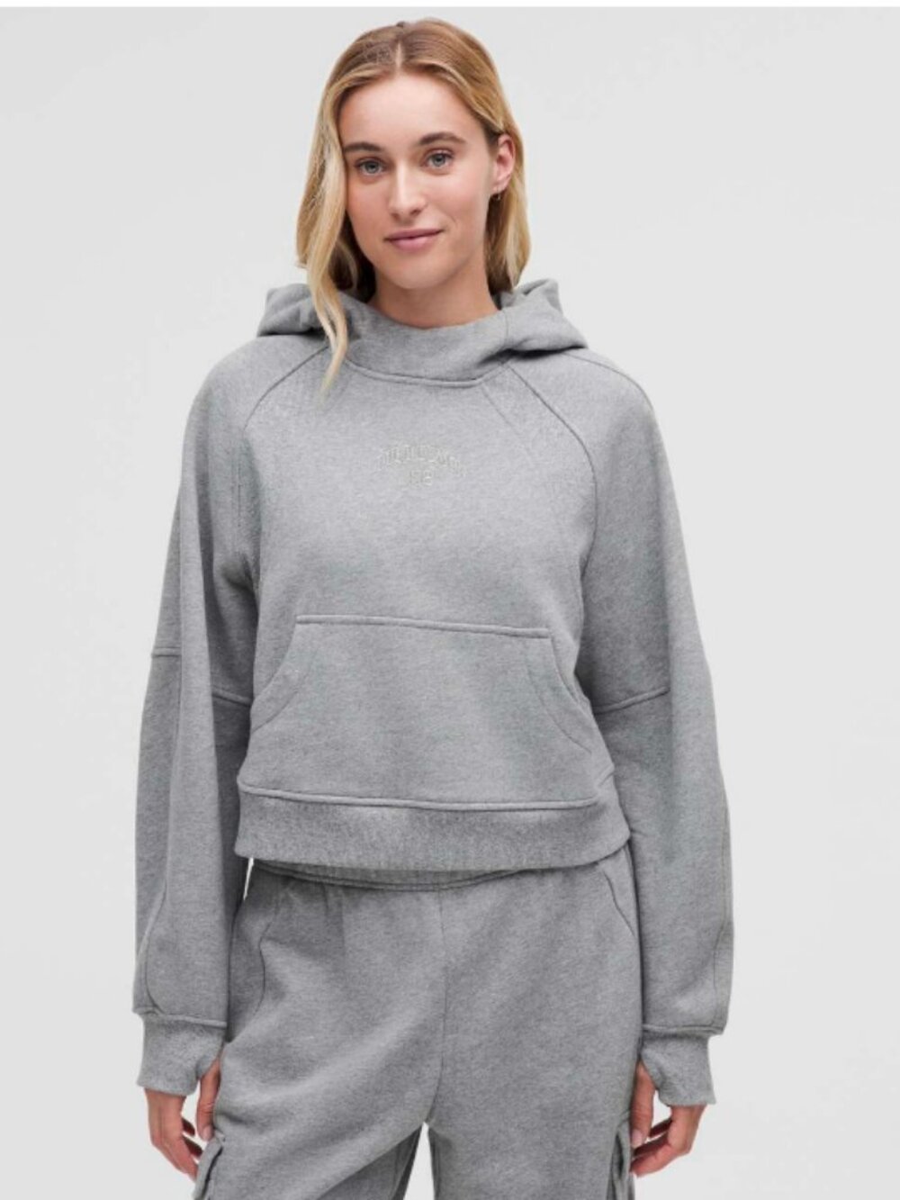 Lululemon NEW Scuba Oversized Hoodie *Graphic Heathered Medium Grey